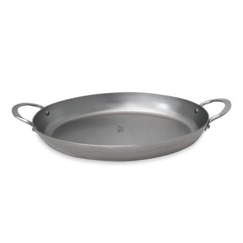 Plat XXL ovale tôle de fer blanc Minéral B ELEMENT 36 cm De Buyer Plat XXL ovale tôle de fer blanc Minéral B ELEMENT 36 cm De Buyer