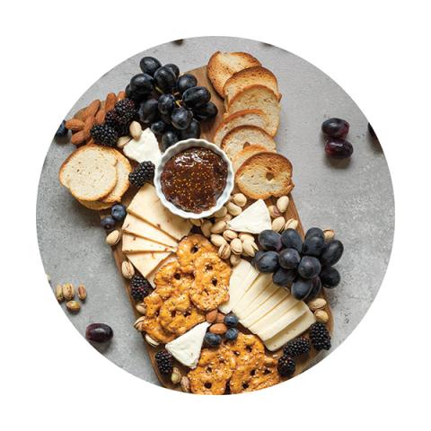 Plateau fromage rond en verre 35 cm Pradel Excellence