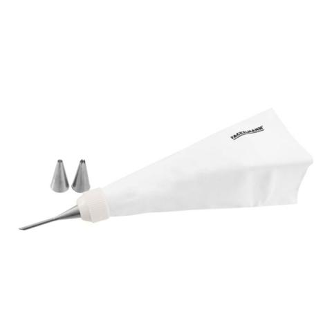 Poche à douille professionnelle réutilisable et 3 douilles inox Pâtisserie FM Professional