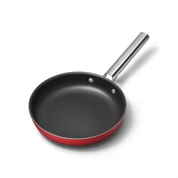 Poêle aluminium antiadhésive 24 cm rouge mat Smeg Poêle aluminium antiadhésive 24 cm rouge mat Smeg