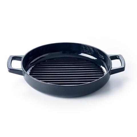 Poêle grill en fonte émaillée 28 cm Nori 3 L noir Beka Poêle grill en fonte émaillée 28 cm Nori 3 L noir Beka
