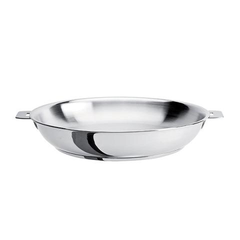 Poêle haute tout inox Mutine sans manche 28 cm Cristel