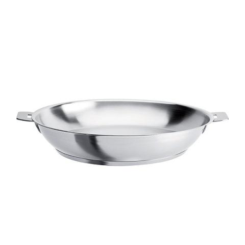 Poêle haute tout inox Strate sans manche 28 cm Cristel