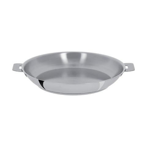 Poêle tout inox Mutine sans manche 30 cm Cristel Poêle tout inox Mutine sans manche 30 cm Cristel