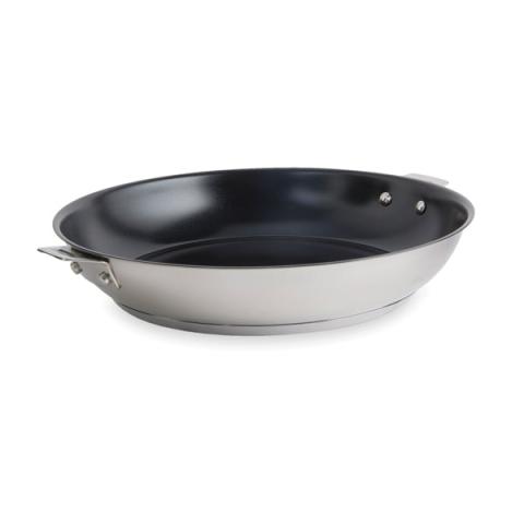 Poêle inox revêtement antiadhérent céramique Clips'Inox sans manche 28 cm Mathon