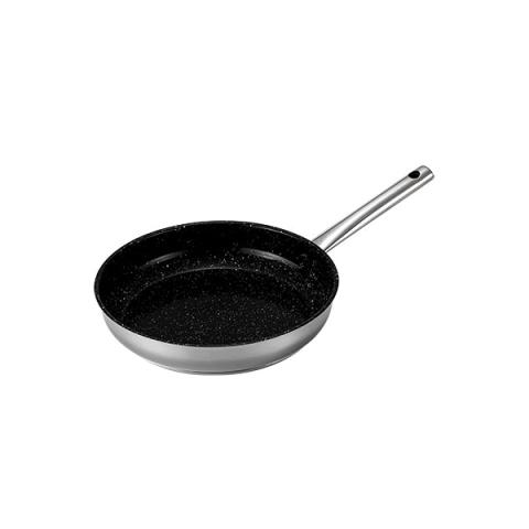 Poêle inox avec revêtement céramique 24 cm  Kitchenpro