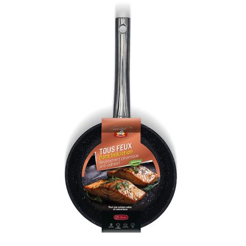 Poêle inox avec revêtement céramique 28 cm Kitchenpro Poêle inox avec revêtement céramique 28 cm Kitchenpro