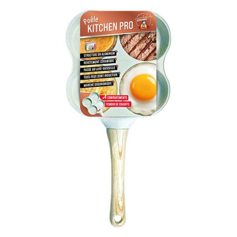 Poêle à pancakes 4 compartiments Kitchenpro Poêle à pancakes 4 compartiments Kitchenpro