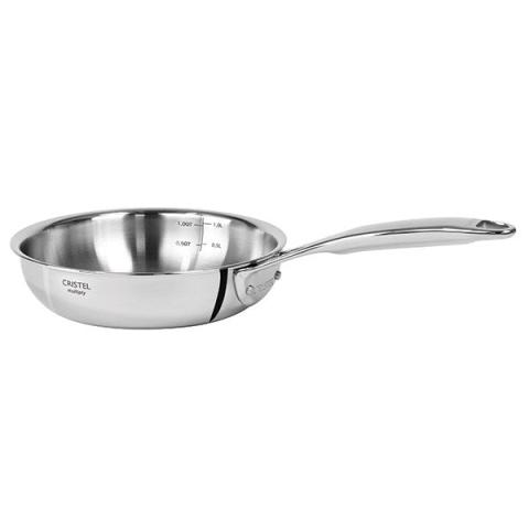 Poêle sautoir tout inox Castel'Pro 16 cm Cristel
