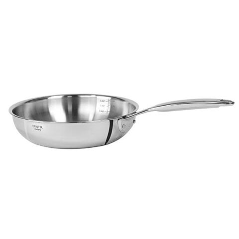 Poêle sautoir tout inox Castel'Pro 24 cm Cristel Poêle sautoir tout inox Castel'Pro 24 cm Cristel