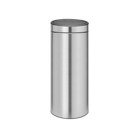 Poubelle 30l matt steel Brabantia 115349 - gris
