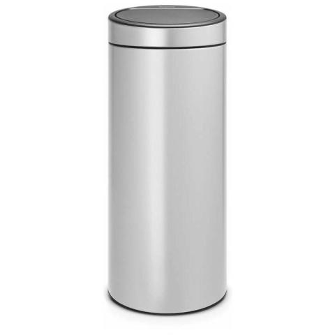 Poubelle 30l metallic grey - 115387 Brabantia gris