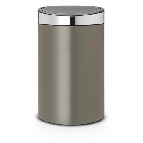 Poubelle 40l platinum - 114885 Brabantia marron
