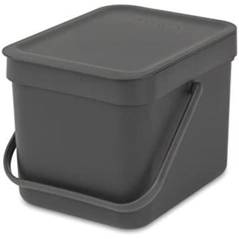 Poubelle 6 L Grey - Sort & Go - Brabantia