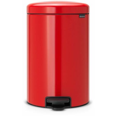poubelle à pédale 20l rouge passion - 111860 - brabantia - rouge