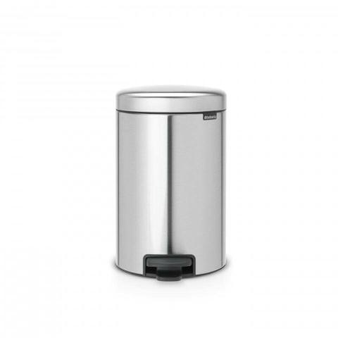 Poubelle à pédale newicon 20 l matt steel code d - Argent - Brabantia