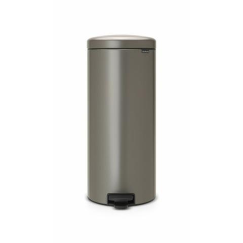 Poubelle de cuisine 30 l à pédale époxy platinium - Brabantia