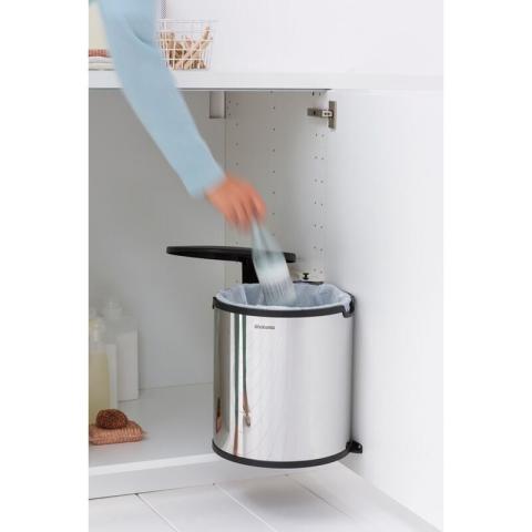 Poubelle Encastrable Brabantia Built-In Bin Brilliant Steel 15L