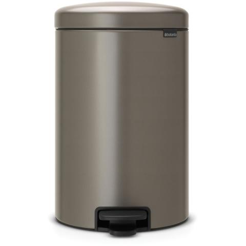 Poubelle à Pédale 20 L Platinium - New Icon - Brabantia
