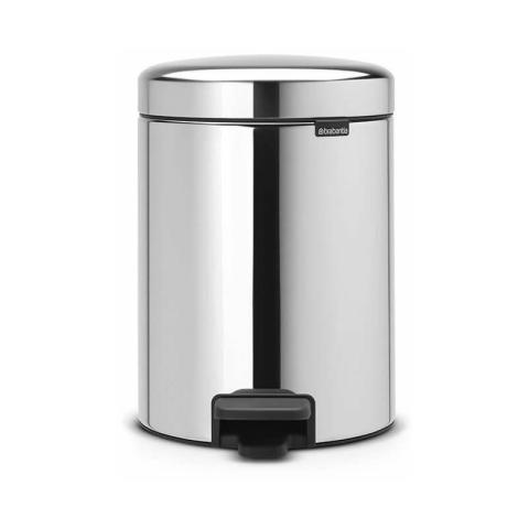 Poubelle à pédale 5l brillant steel - 113444 Brabantia