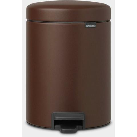Poubelle à pédale 5L Newicon marron (208546) - Brabantia