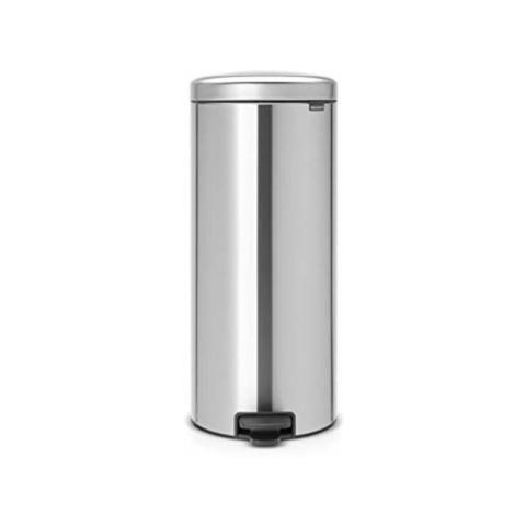 Poubelle à pédale, acier inoxydable, acier mat, 30 l - Brabantia