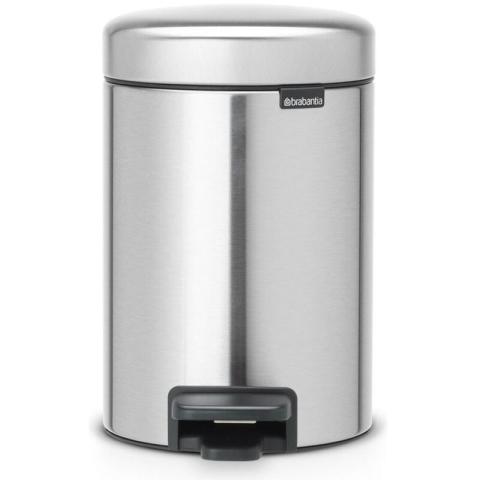 Poubelle à pédale Brabantia Newicon 3L en acier mat