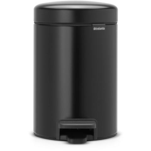 Poubelle à pédale Brabantia NewIcon 3L Noir mat