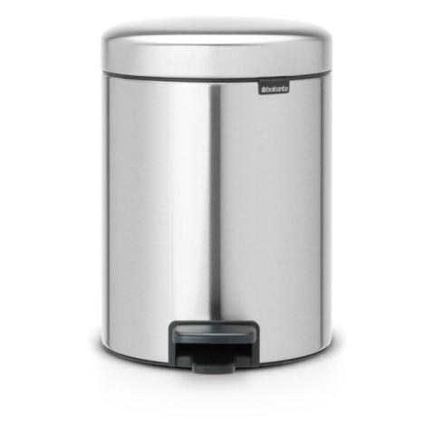 Poubelle à pédale Brabantia Newicon 5L en acier mat