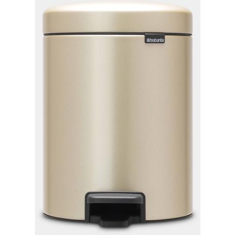 Poubelle À Pédale Champagne Newicon 5l