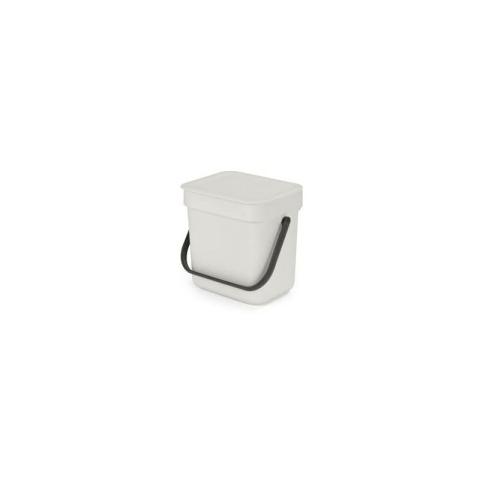 Poubelle Sort & Go gris clair 3L (213229) - Brabantia