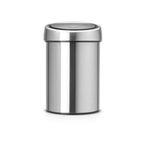Poubelle Touch Bin - 3L - Acier mat - Brabantia