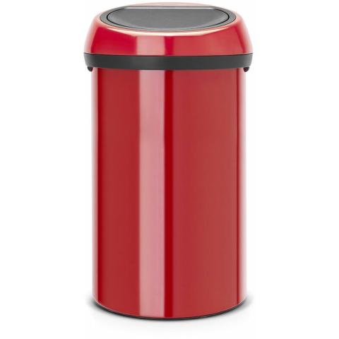 Poubelle touch bin 60 l rouge code h - Rouge - Brabantia