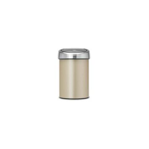 Poubelle Touch Bin Seau Intérieur Plastique 3L Metallic Gold - Brabantia