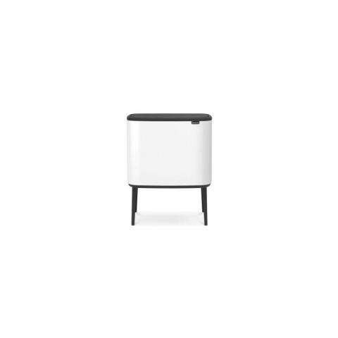 Poubelle Touch Bo Touch Bin blanc 11+23L 315347 spécial recyclage