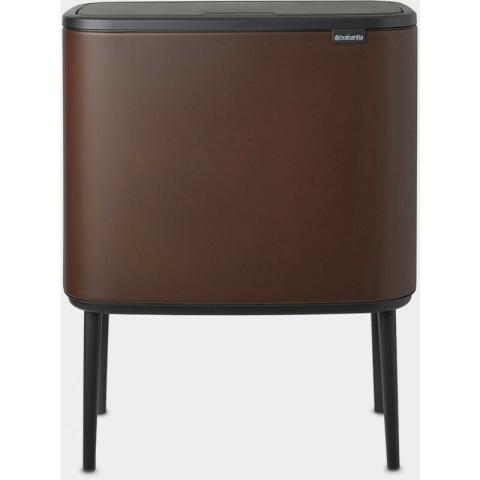 Poubelles Bo Touch Bin 11 + 23L, marron (208621) - Brabantia