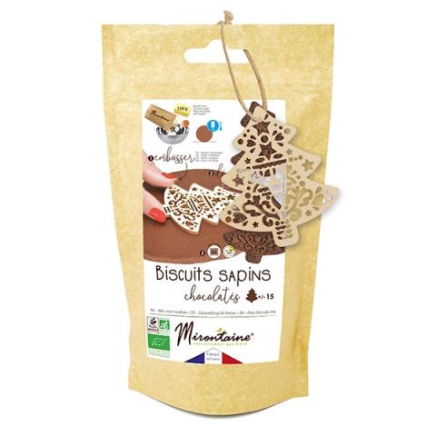 Préparation et embosseur sapin en chocolat Mirontaine Préparation et embosseur sapin en chocolat Mirontaine