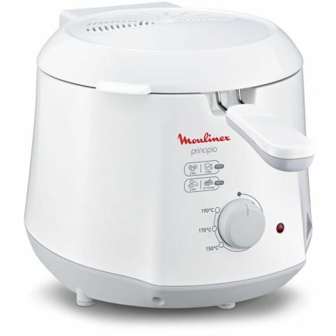 Principio Unique Autonome 1000 w Friteuse Blanc, Gris - Moulinex