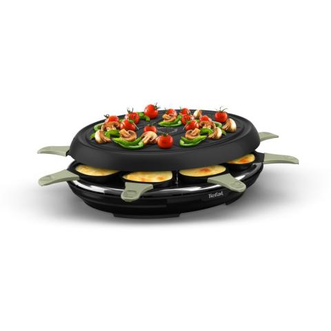 Raclette RE31E810 eco 8 coupelles noir