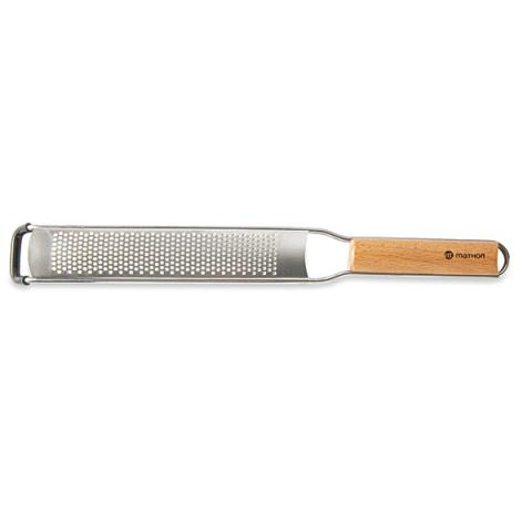 Râpe zesteur grains fins manche hêtre Mathon