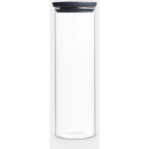 Renfloué dans du verre de verre 1,9 l gris foncé