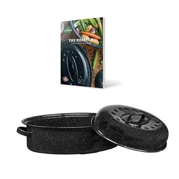 Roaster 41 cm avec livre de recettes Graniteware Roaster 41 cm avec livre de recettes Graniteware