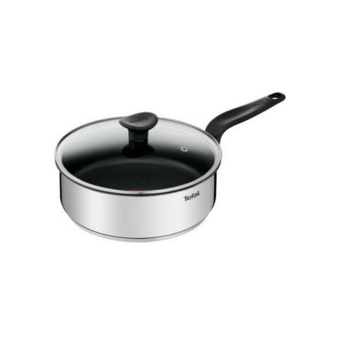 Sauteuse inox 24cm + couvercle Tefal e3093204 - argent Sauteuse inox 24cm + couvercle Tefal e3093204 - argent