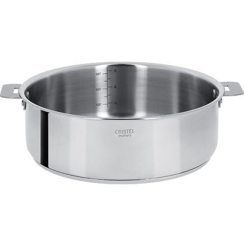 Sauteuse multiply tout inox Casteline sans manche 24 cm Cristel Sauteuse multiply tout inox Casteline sans manche 24 cm Cristel