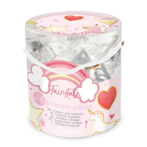 Seau 16 découpoirs Fairytale Scrapcooking