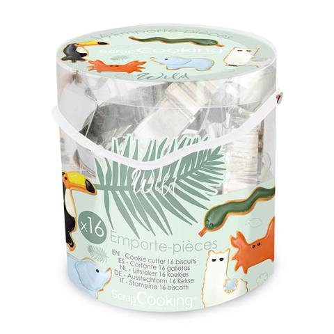 Seau 16 découpoirs Wild Scrapcooking Seau 16 découpoirs Wild Scrapcooking