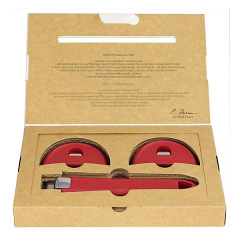 Set 1 poignée et 2 anses amovibles Mutine Evolution framboise Cristel