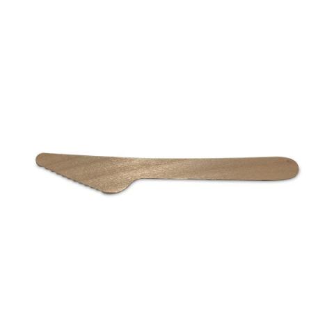 Set de 100 couteaux jetables en bois biodégradables 16 cm Lebrun Set de 100 couteaux jetables en bois biodégradables 16 cm Lebrun