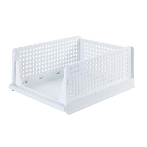 Set de 2 casiers de rangement pliables avec glissières Wenko by Maximex Set de 2 casiers de rangement pliables avec glissières Wenko by Maximex