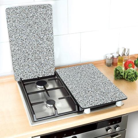 Set 2 couvre-plaques protection motifs Granit Wenko by Maximex Set 2 couvre-plaques protection motifs Granit Wenko by Maximex
